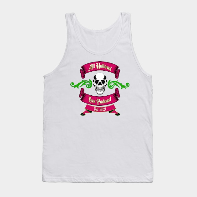 All Hallows' Eve Podcast Alternative Logo Tank Top by All Hallows Eve Podcast 